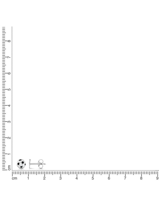 Zeeme for Kids Ohrstecker 925/- Sterling Silber rhodiniert Fußball - Image 4