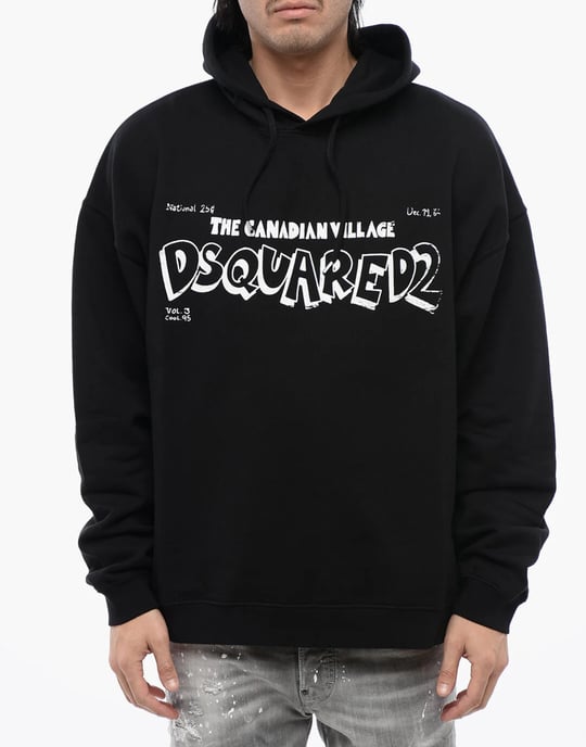 Kapuzenpullover mit kanadischem Dorflogo (lockere Passform) - Image 3