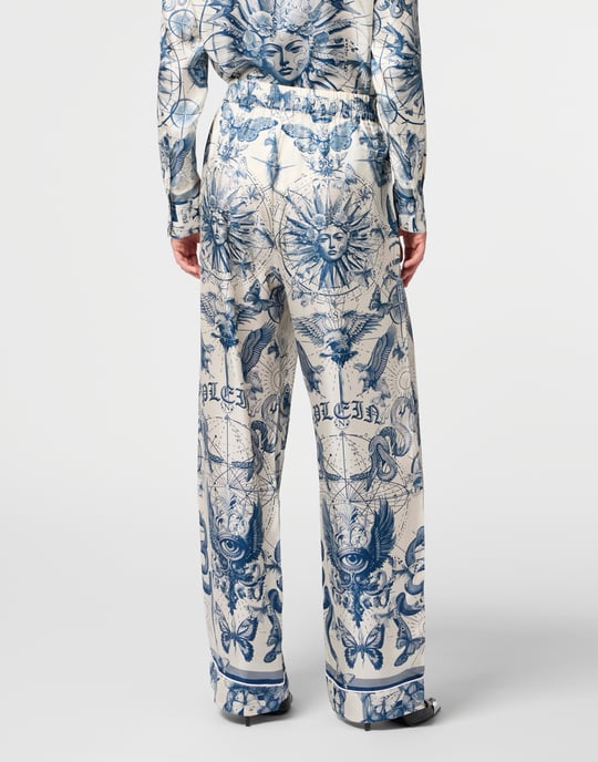 Silk Pajama Pants Butterfly Tattoo - Image 5