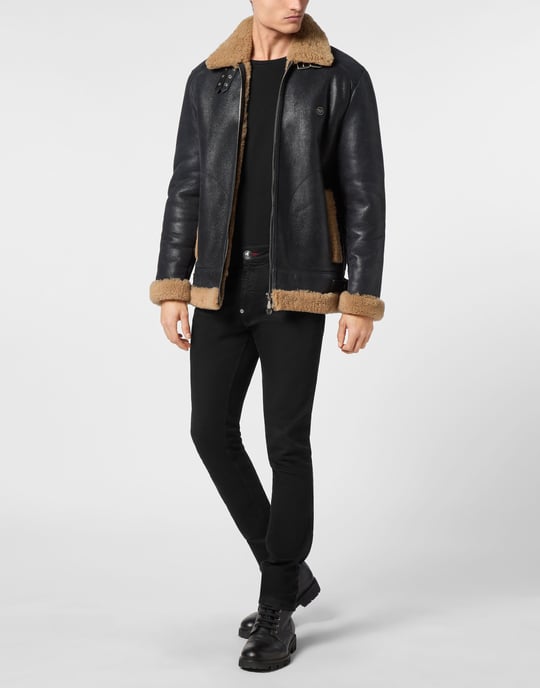 Leder Biker-Jacke - Image 3