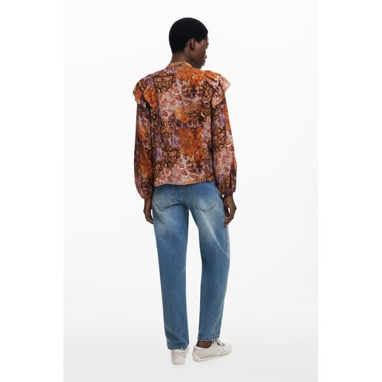 Desigual Arancione Viskose Damenbluse - Image 2