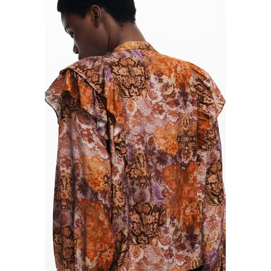 Desigual Arancione Viskose Damenbluse - Image 3