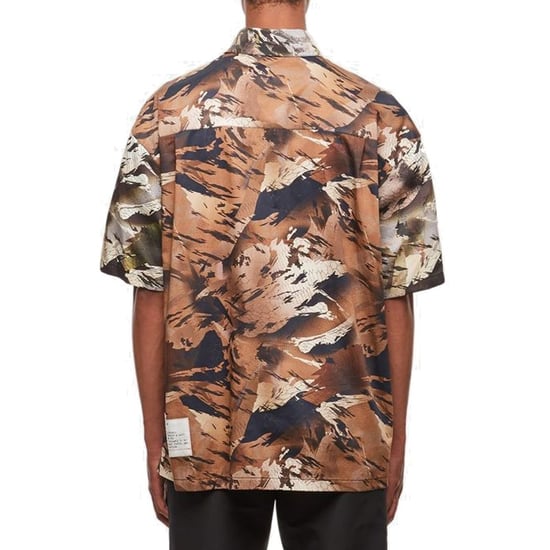 Heron Preston Bicolor Baumwollmusterhemd - Image 3