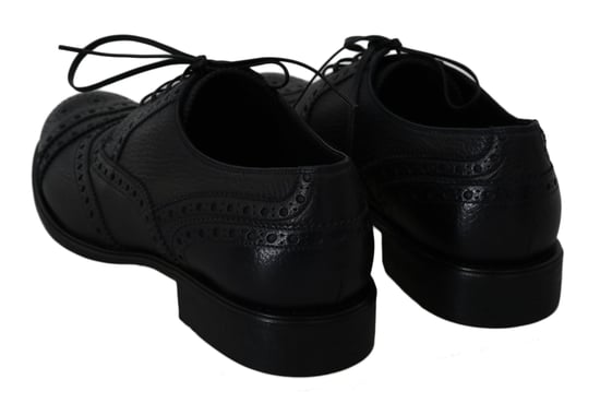 Dolce & Gabbana Blaue Leder Wingtips Oxford-Anzugschuhe - Image 3