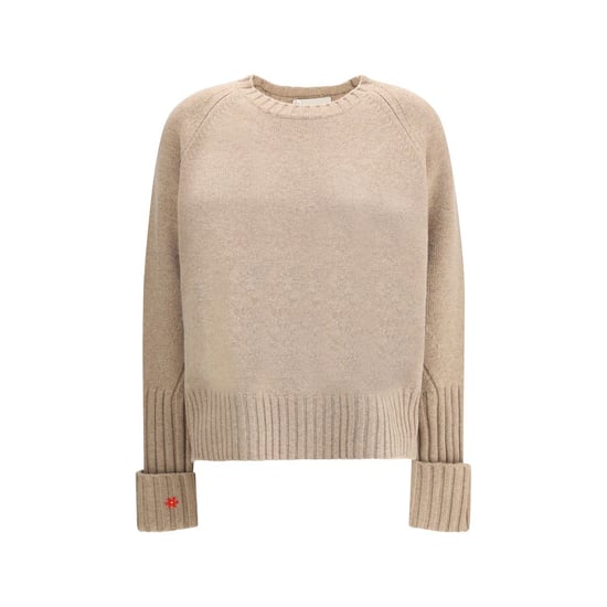 Tory Burch Beiges Merinowoll-Sweatshirt - Image 1