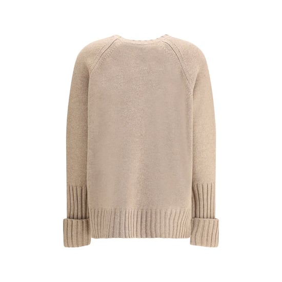 Tory Burch Beiges Merinowoll-Sweatshirt - Image 2