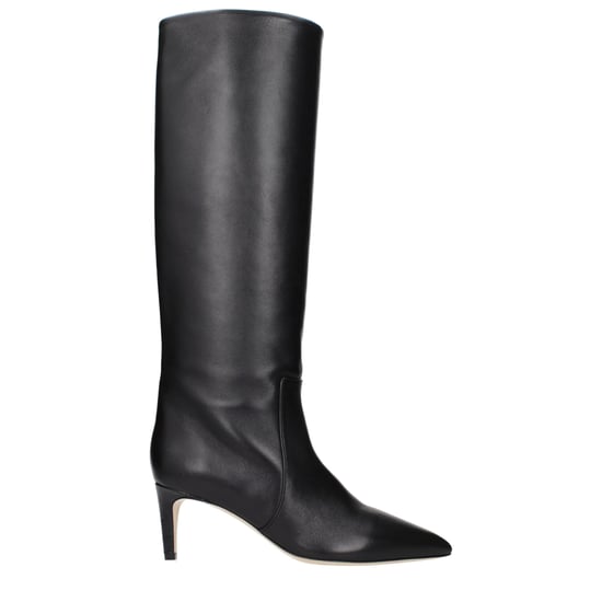 Paris Texas Schwarze Leder-Stiefeletten - Image 1