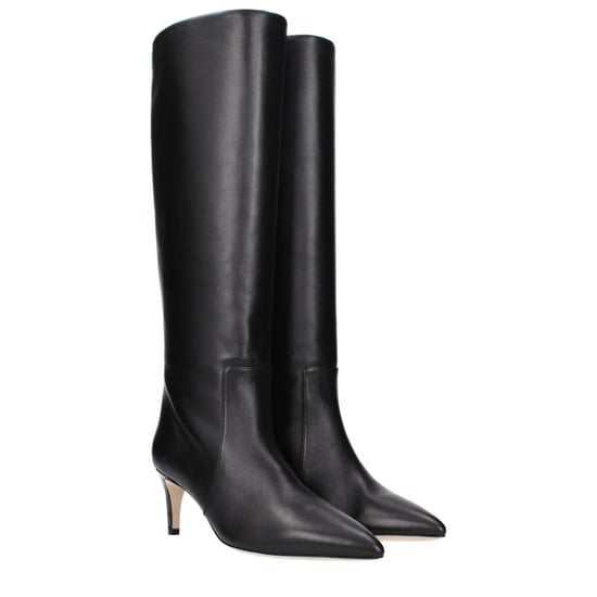 Paris Texas Schwarze Leder-Stiefeletten - Image 2