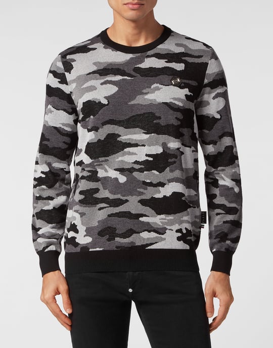 Rundhalspullover Camouflage - Image 2