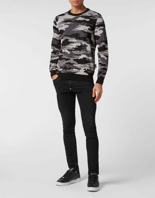 Rundhalspullover Camouflage - Image 3