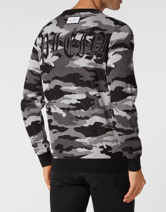 Rundhalspullover Camouflage - Image 4
