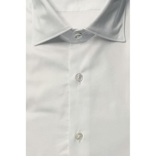 Bagutta Weiße Baumwoll-Herrensch shirt - Image 2