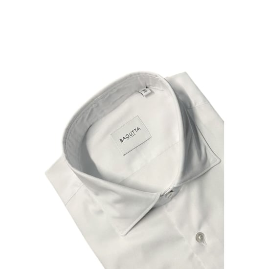Bagutta Weiße Baumwoll-Herrensch shirt - Image 3