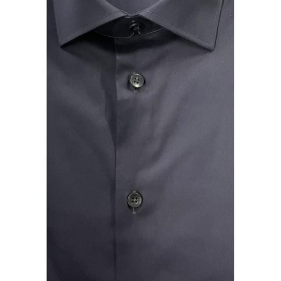 Baldinini Trend Schwarzes Baumwollhemd für Herren - Image 3