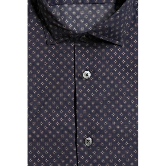 Bagutta Blaugraues Baumwoll-Herren Slim Fit Hemd - Image 2