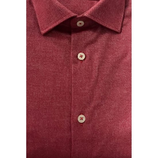 Baldinini Trend Rotes Baumwollhemd für Herren - Image 3