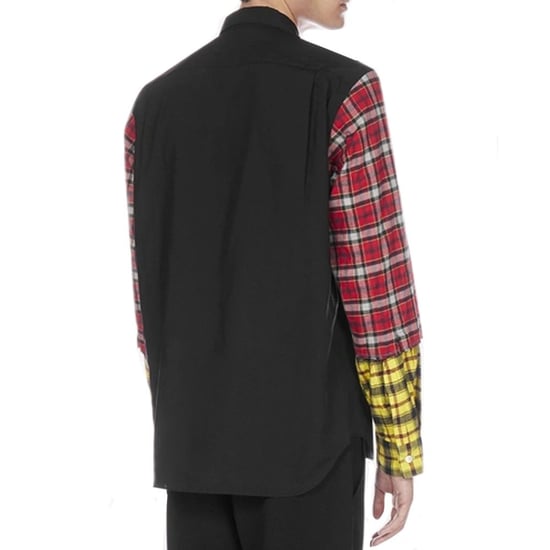 Comme Des Garçons Schwarzes Baumwollmusterhemd - Image 3