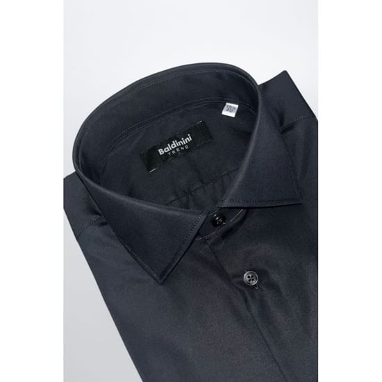 Baldinini Trend Schwarzes Baumwollhemd für Herren - Image 2