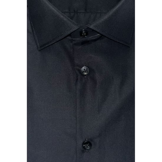 Baldinini Trend Schwarzes Baumwollhemd für Herren - Image 3
