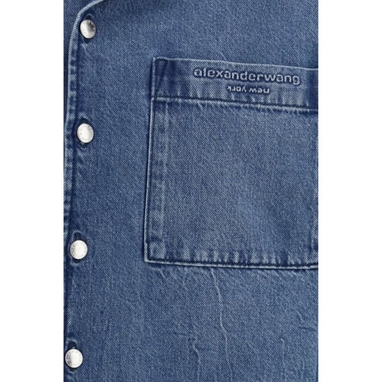 Alexander Wang Blaue Denim-Bluse - Image 3