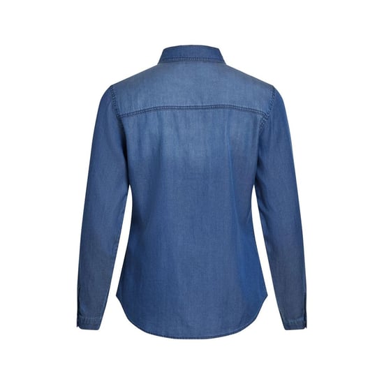 Vila Kleidung Blaue Baumwollbluse - Image 2