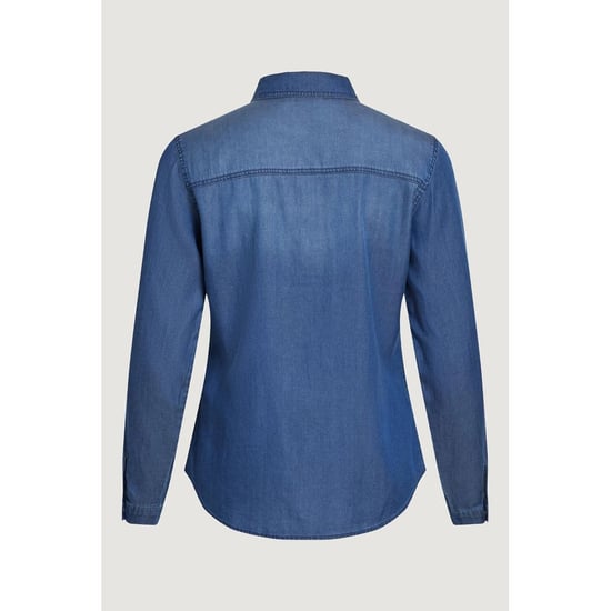 Vila Kleidung Blaue Baumwollbluse - Image 5