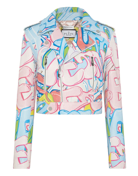 Lederjacke Bombing Graffiti - Image 1