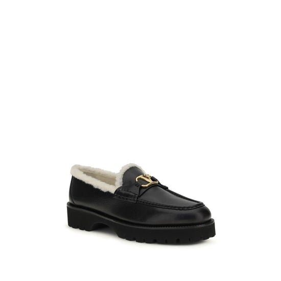 Valentino Garavani Schwarze Kalbsleder Bos Taurus Slipper - Image 2