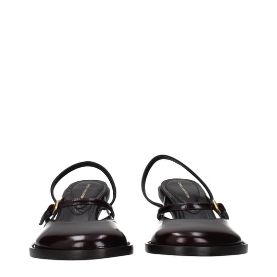 Dries Van Noten Braune Leder Plateau-Sandalen - Image 3