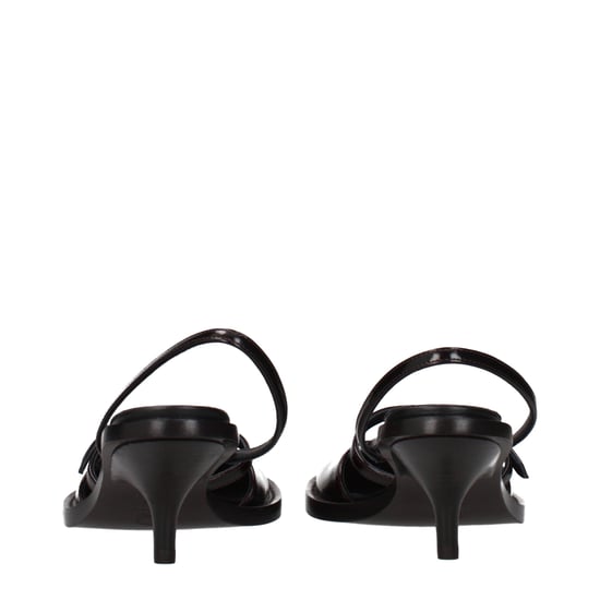 Dries Van Noten Braune Leder Plateau-Sandalen - Image 5