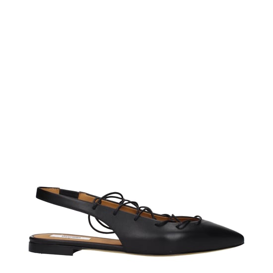 Moschino Schwarze Leder-Ballerinas - Image 1