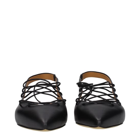 Moschino Schwarze Leder-Ballerinas - Image 3