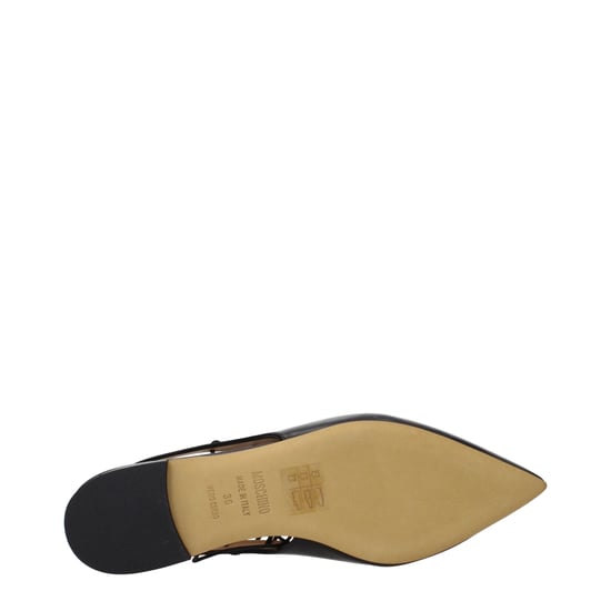 Moschino Schwarze Leder-Ballerinas - Image 5