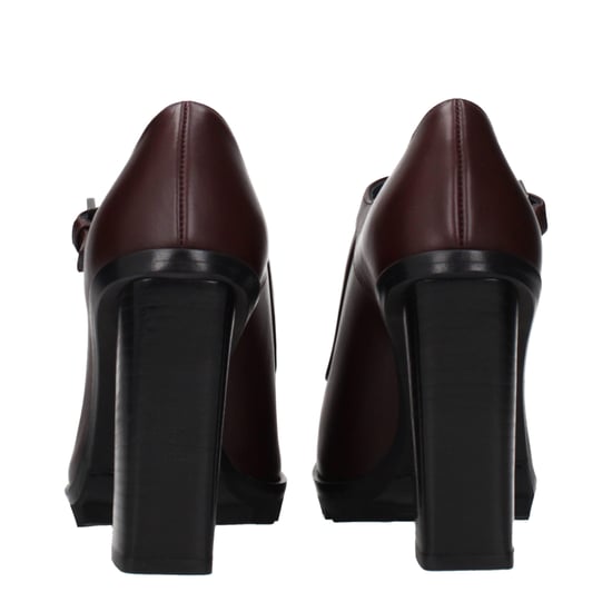 Max Mara Braune Leder High Heel Pumps - Image 5