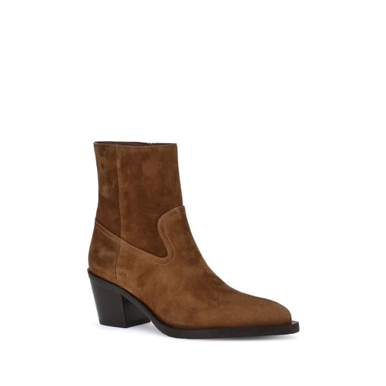 Stuart Weitzman Braune Kalbsleder Bos Taurus Stiefeletten - Image 2