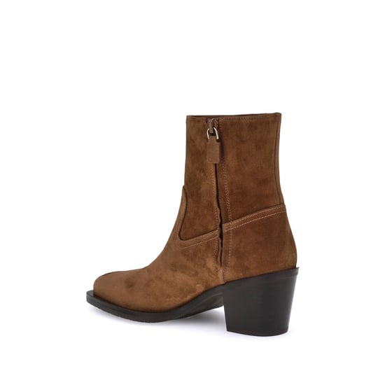 Stuart Weitzman Braune Kalbsleder Bos Taurus Stiefeletten - Image 3