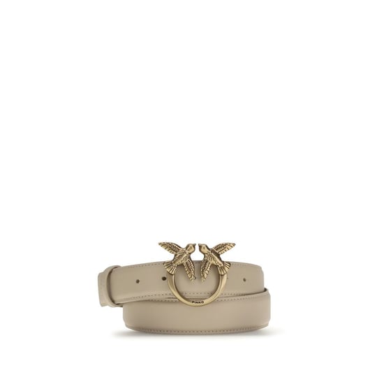 PINKO Beiger Kalbleder Gürtel Bos Taurus - Image 1