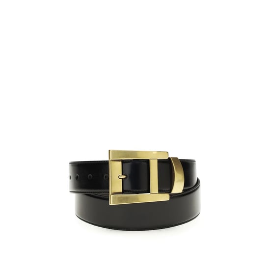 Versace Schwarzer Kalbsleder Bos Taurus Gürtel Regular - Image 1