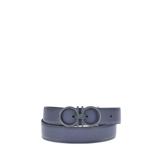 Ferragamo Blaue Kalbsleder Bos Taurus Regulär Gürtel - Image 1