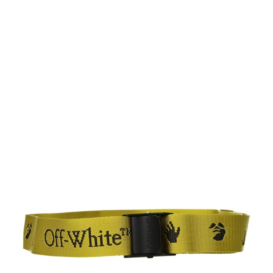 Off-White Gelber Stoff Gürtel Regular - Image 1