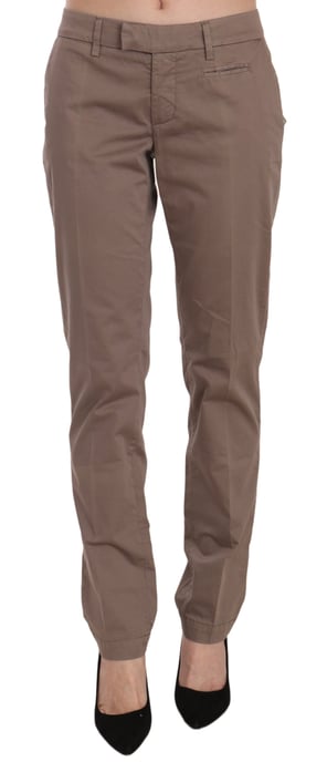 Dondup Braune Niedrigtaillige Gerade Geschnittene Hose - Image 1