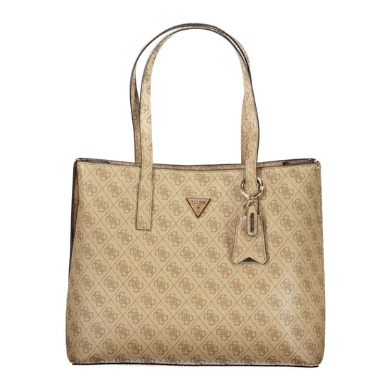 Guess Jeans Beiger Polyurethan Damenhandtasche - Image 1
