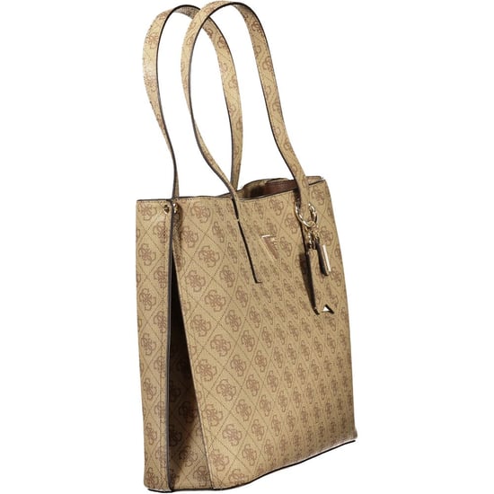 Guess Jeans Beiger Polyurethan Damenhandtasche - Image 3