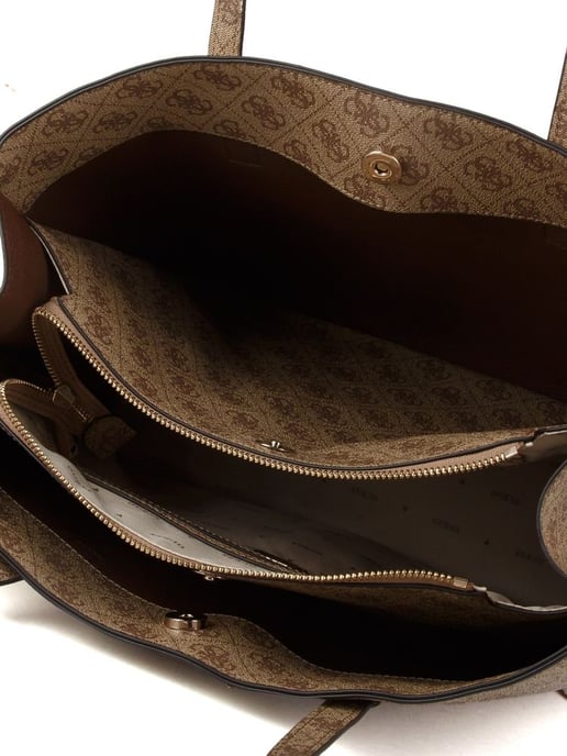 Guess Jeans Beiger Polyurethan Damenhandtasche - Image 4