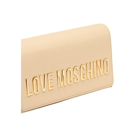 Love Moschino Beiger Polyethylen-Handtasche - Image 4