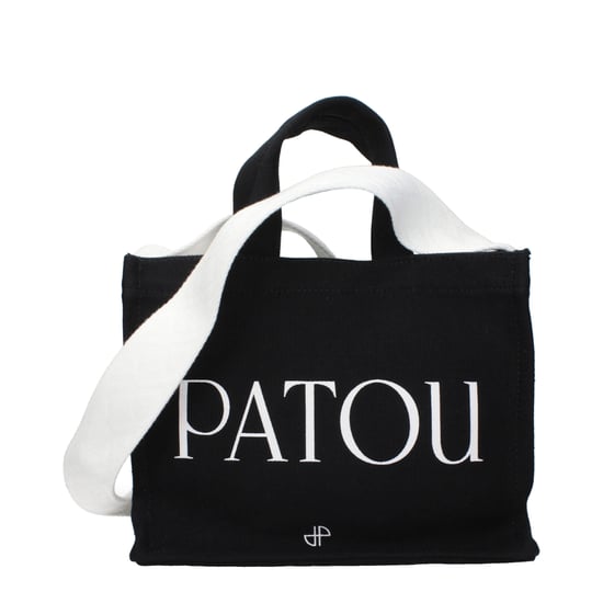 Patou schwarze Baumwollhandtasche - Image 3