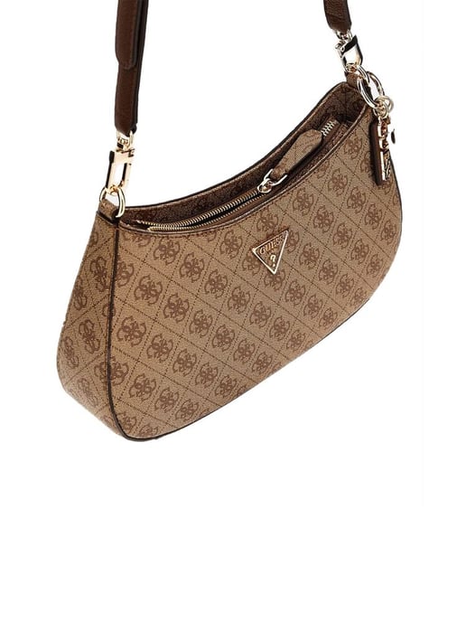 Guess Schultertasche Latte Logo/Braun - Image 3