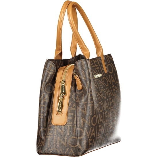 Mario Valentino Braune Polyurethan Damenhandtasche mit Griffen - Image 3