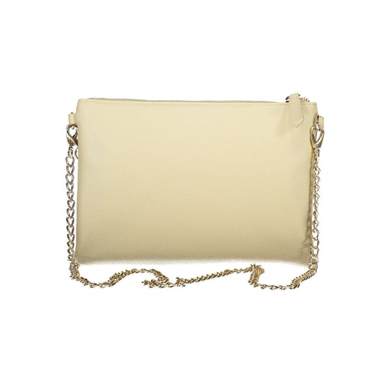 Mario Valentino Beige Polyurethan Damen-Tasche mit abnehmbarem Ketten-Schultergurt - Image 2