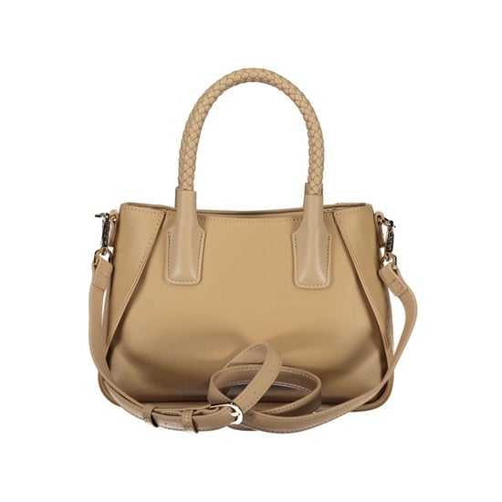Mario Valentino Beiger Polyurethan Damenhandtasche mit Griffen und Schultergurt - Image 2